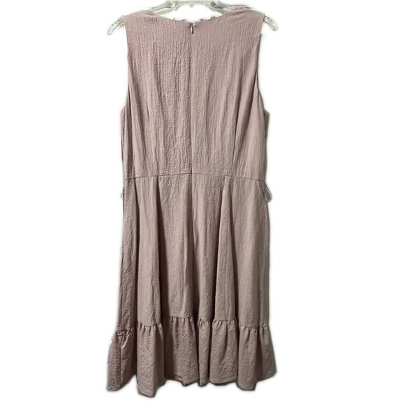 NWOT Calvin Klein Blush Pink Textured A-line Dress, Size 10 - Picture 8 of 9